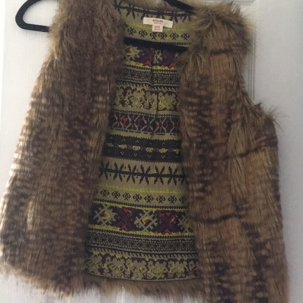 Faux fur vest